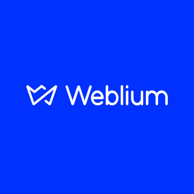 Weblium template layout with elegant blocks and section flow